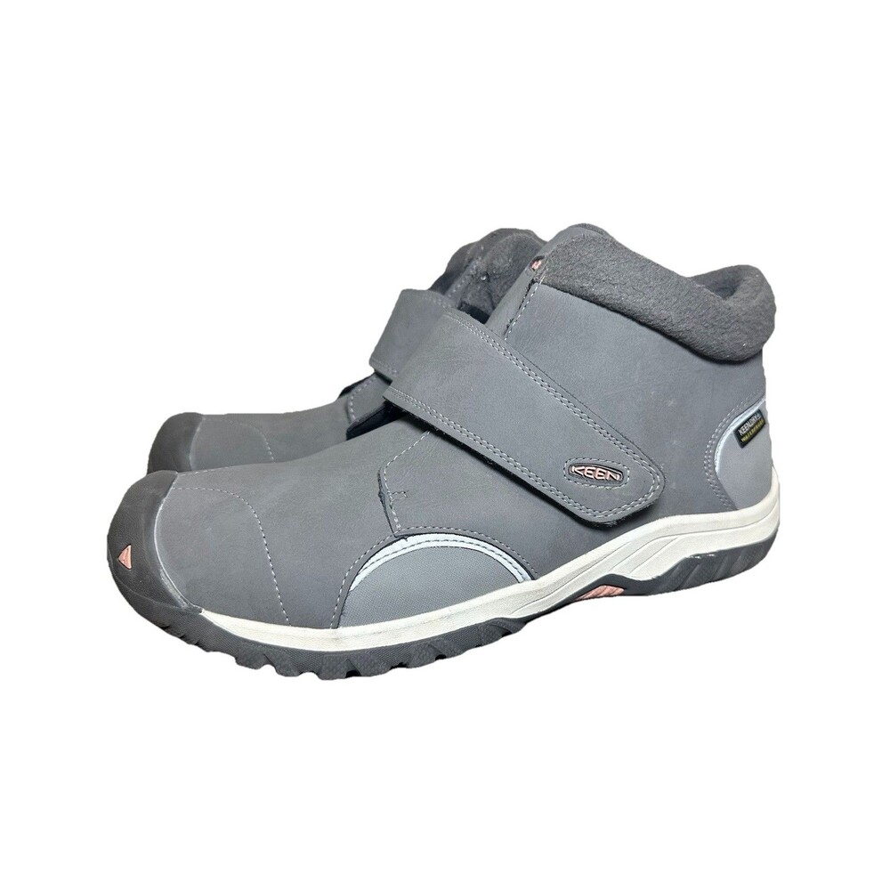 Keen Kootenay III Mid Waterproof Gray Pink Boots Big Kids SIZE 7 EU 39